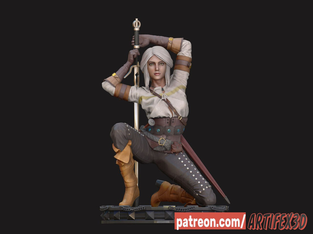 Ciri Цири Ведьмак Геральт Ведьмак Geralt of Rivia witcher Коллекционная Фигурка Аниме