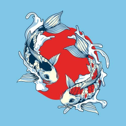 принт Carp Koi