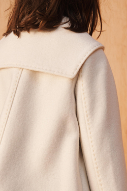 ZARA КОРОТКОЕ ПАЛЬТО - LIMITED EDITION, БЕЛЫЙ