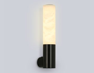 Настенный светодиодный светильник из алебастра 6W 3000K LH53687 черный High Light Ceramo Modern Ambrella