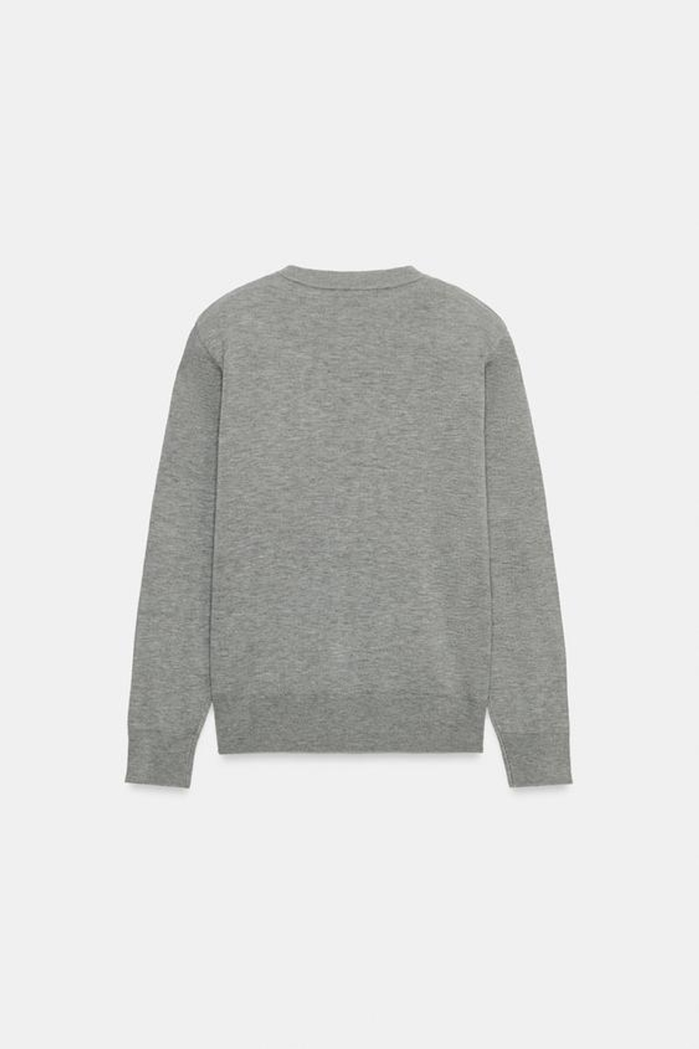 ZARA СВИТЕР С ПОДПЛЕЧНИКАМИ, СЕРЫЙ