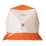 Палатка зимняя куб СЛЕДОПЫТ 1,8 х1,8 м, Oxford 240D PU 1000, S по полу 3,2  кв.м ,цв. оранжевый/бел