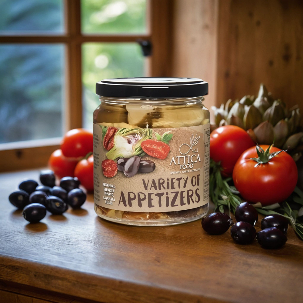 Овощное ассорти в масле Attica Food, 270г / Греция