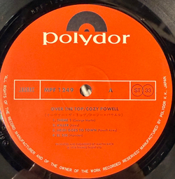 Виниловая пластинка Cozy Powell ‎– Over The Top LP