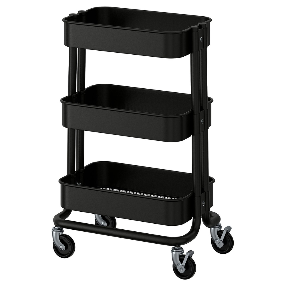IKEA RÅSKOG  (ИКЕА РОСКОГ)  -  Тележка - чёрный 28x38x61 см