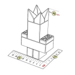 Персонажи к конструктору 12x24x40 см для конструктора 10''