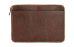 ETRO Print Polyester Laptop Bag Men"s Brown