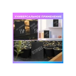 Табличка меловая настольная А4 (21x29,7 см), L-образная, вертикальная, ПВХ, ЧЕРНАЯ, BRAUBERG, 291292