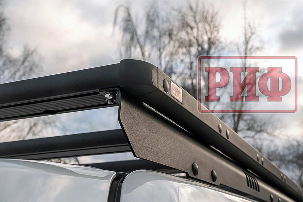 Багажник экспедиционный (платформа) алюминиевый 1150x2080 мм для Toyota Land Cruiser Prado 150 (с крепежом) РИФ