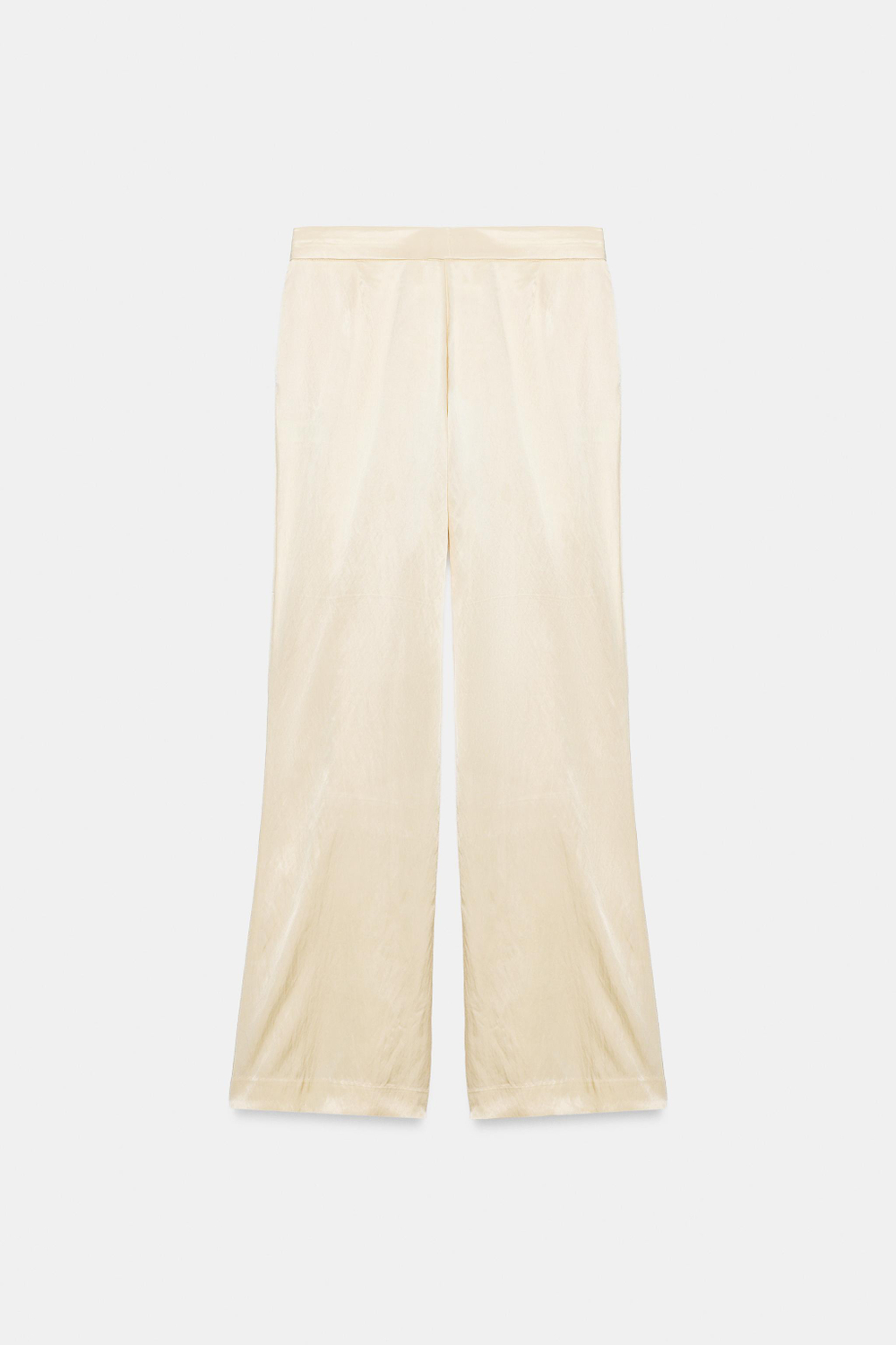 АТЛАСНЫЕ БРЮКИ С КОНТРАСТНЫМИ ДЕТАЛЯМИ — ZARA