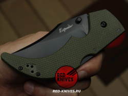 Нож Cold Steel Espada M (Medium) - зеленая рукоять, черный клинок RK/Н77