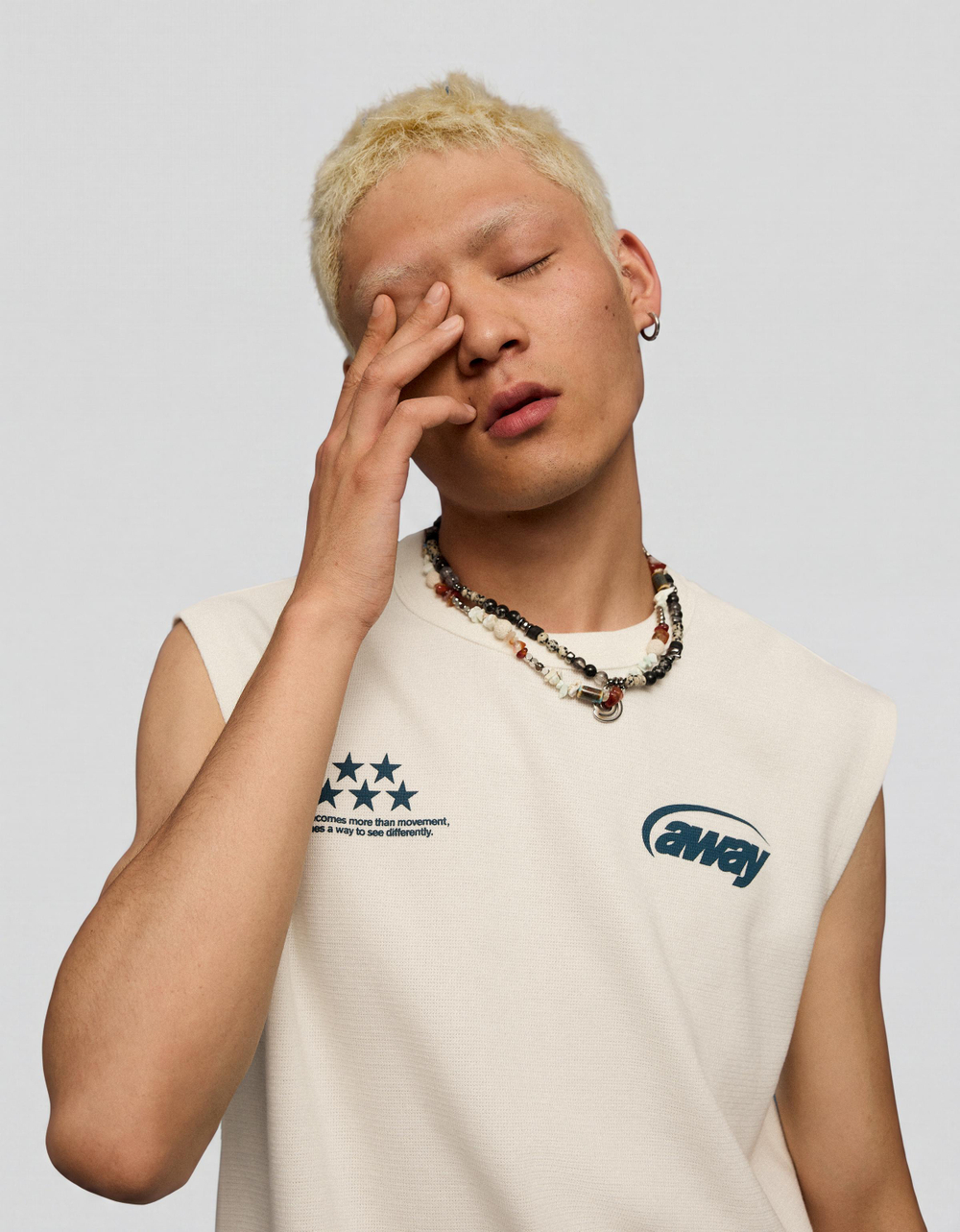 Мужская футболка в стиле workwear с фактурным принтом - BERSHKA