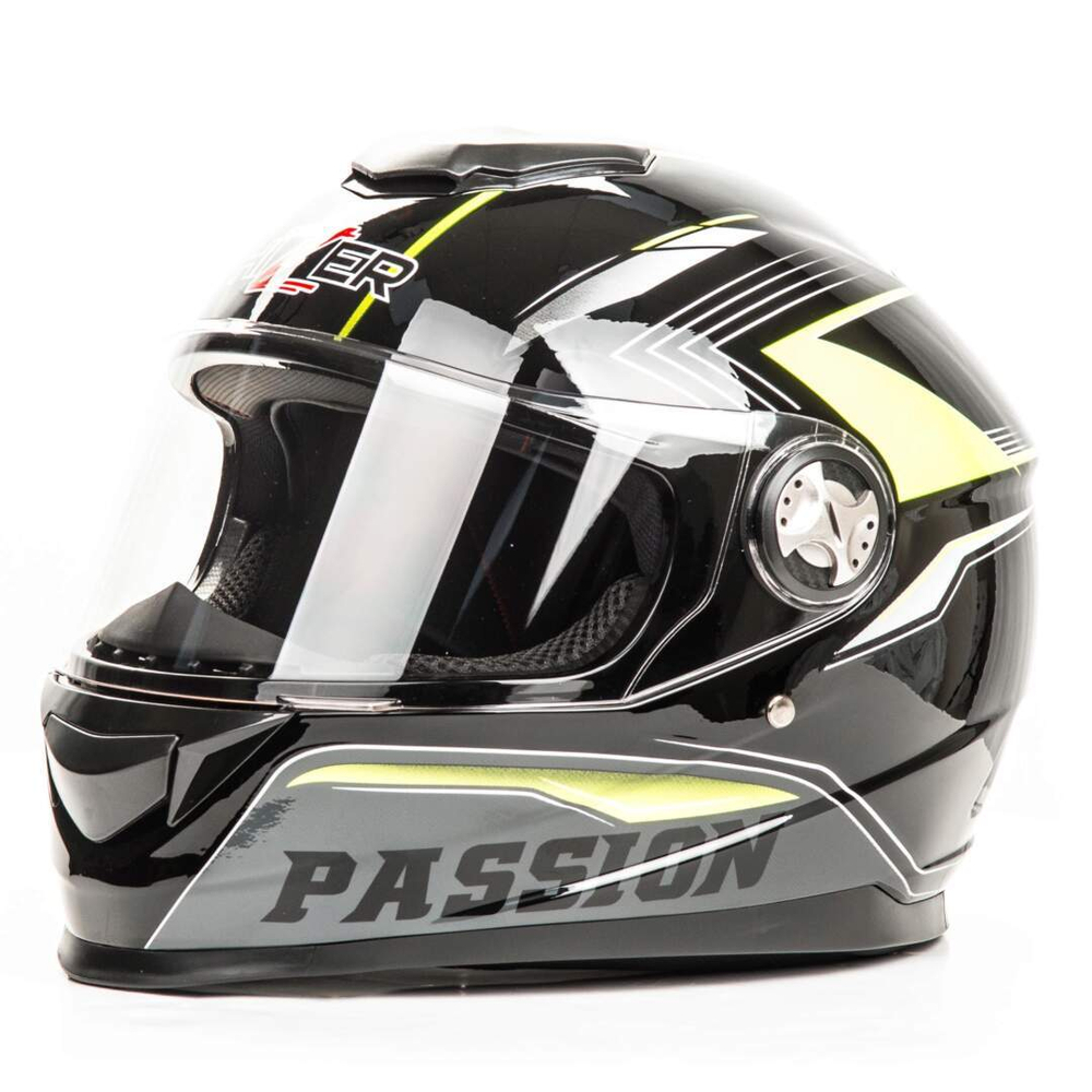 Шлем мото интеграл HIZER B565 №3 (L) black/yellow