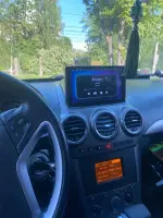 Магнитола для Opel Antara 2006-2015 (перенос БК вниз, серая) - FarCar S280 монитор 9.5" IPS на Android 13, CarPlay