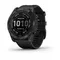 Умные часы Garmin Fenix 7X Sapphire Solar Титановый черный DLC с силиконовым ремешком 010-02541-23