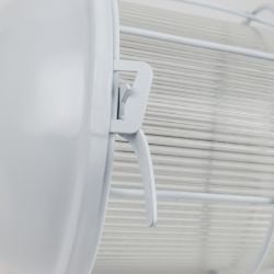 Светильник ЭРА НСП 41-200-003 с решеткой Желудь сталь стекло IP54 E27 max 200Вт 172х306х315 белый | Светильники НСП (Желуди)