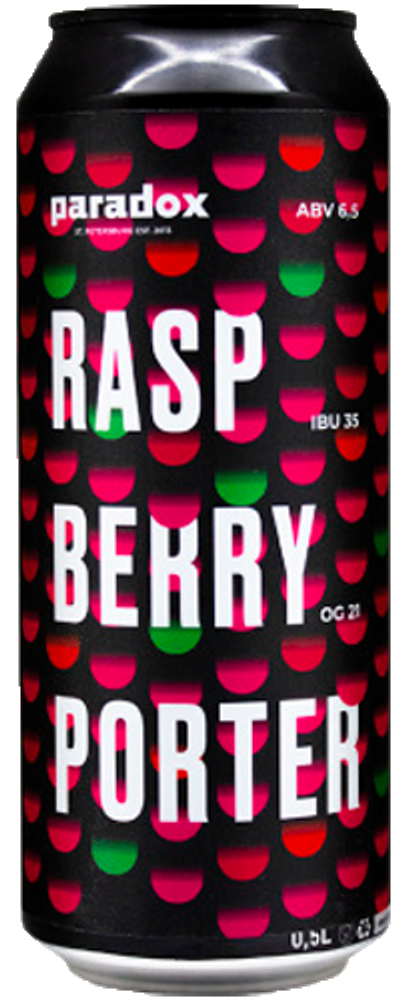 Пиво Парадокс Малиновый Портер / Paradox Raspberry Porter 0.45 - банка