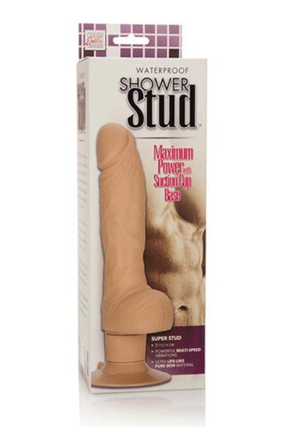 Фаллоимитатор мультискоростной Shower Stud Super Stud (Цвет: телесный)
