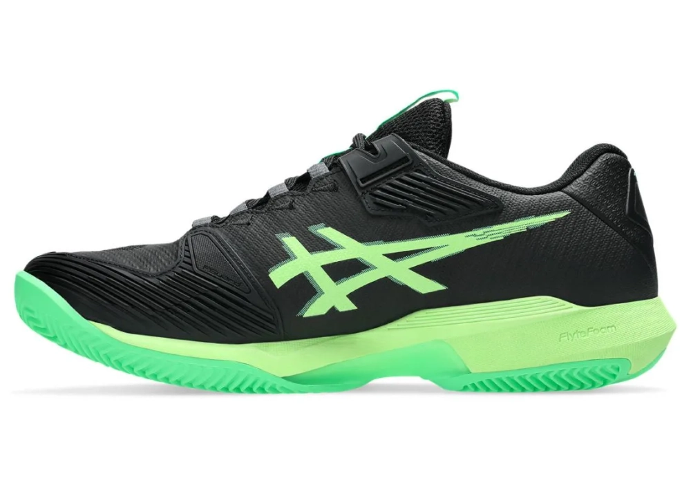 Теннисные кроссовки Asics Solution Speed FF 4 Clay - black/illuminate green