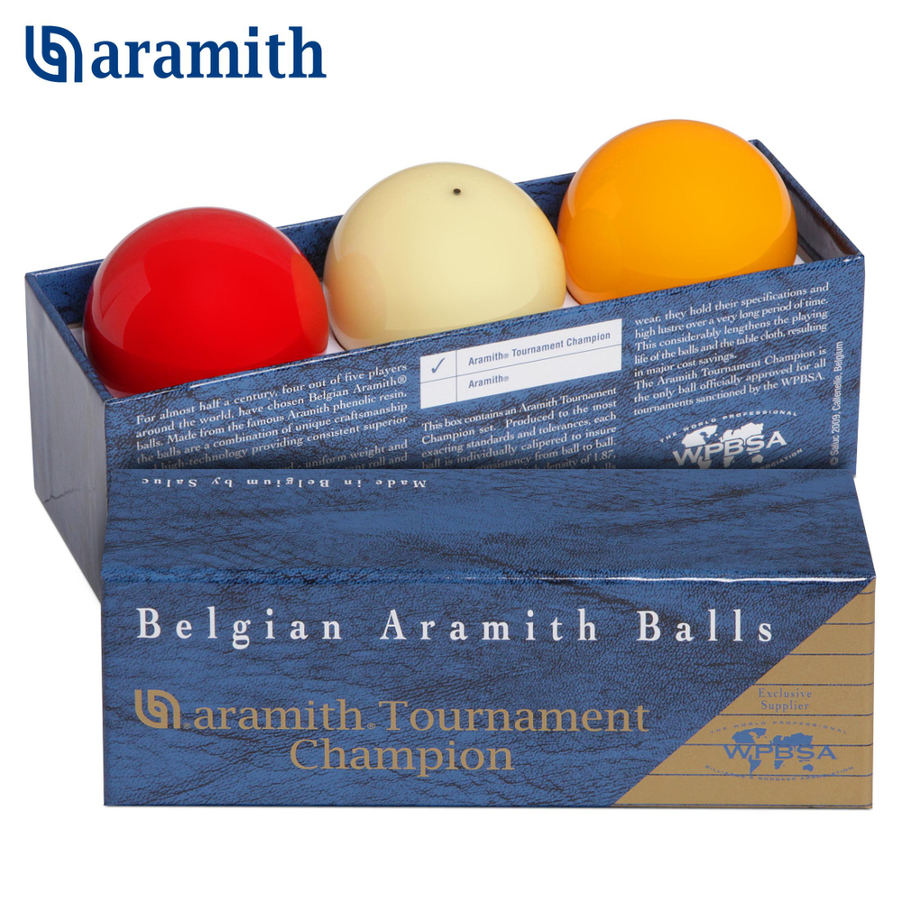 Шары для снукера 52,4 мм "Aramith Tournament Champion Snooker" 3 шара