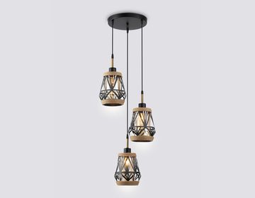 Светильник подвесной в стиле лофт 3*E27 TR8522/3 BK/SB чёрный/бронза Traditional Loft Ambrella
