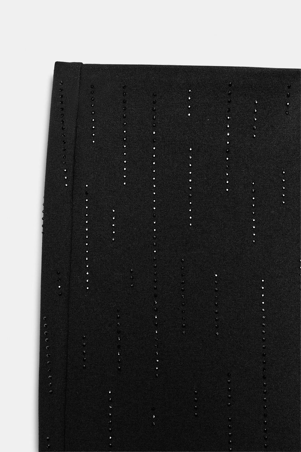 ZARA ЛЕГИНСЫ FLARE С БЛЕСТЯЩИМИ БУСИНАМИ, ЧЕРНЫЙ