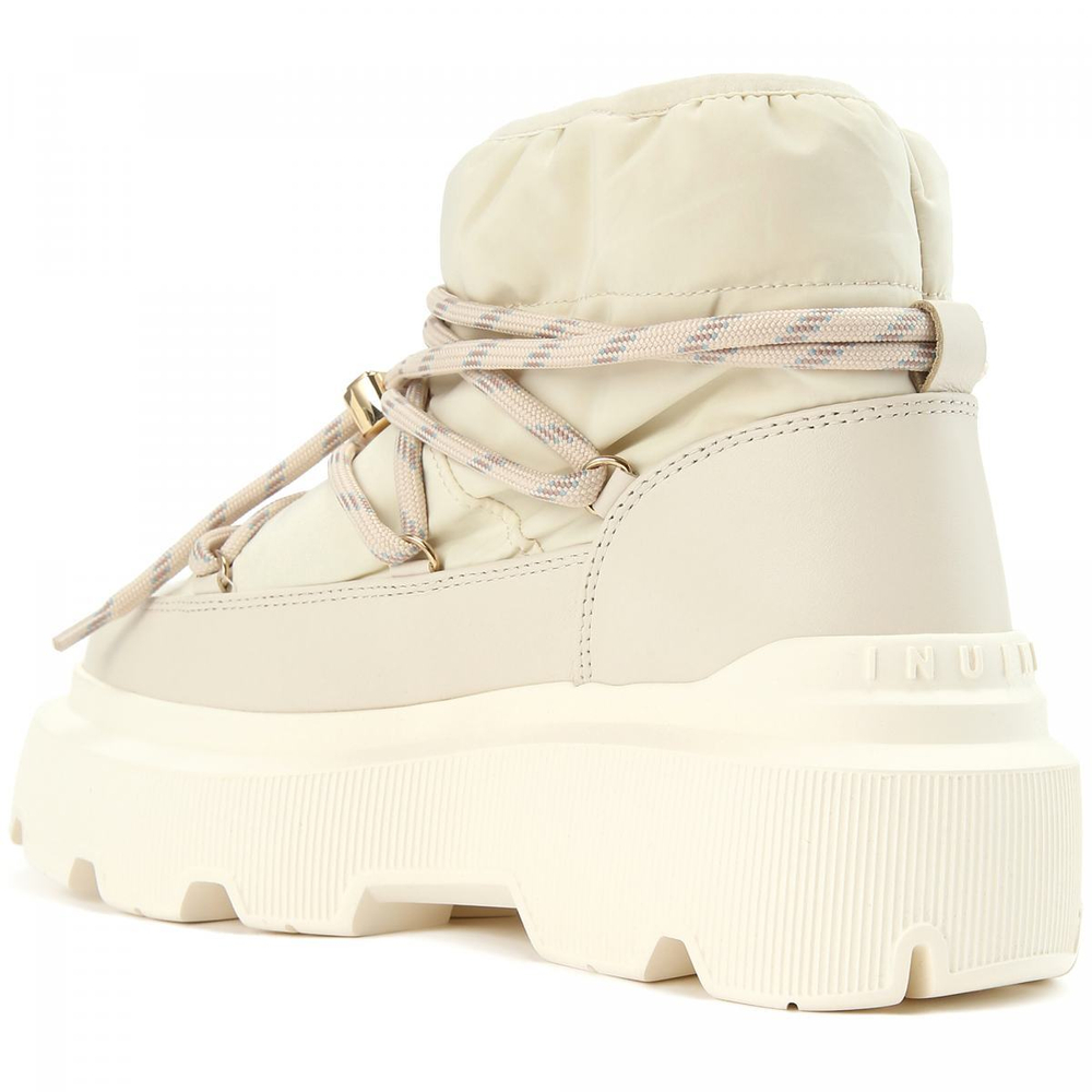 Комбинированные ботинки INUIKII 75202-120 Endurance Puffer off white на меху
