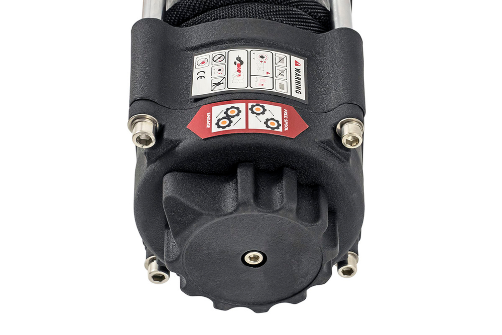 Лебёдка электрическая 12V Runva 3500A lbs 1588 кг (синтетический трос) EWP3500ASR