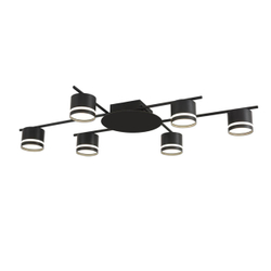 8362/6C COMFI LN 000 черный, металл/акрил Светильник потолочный GX53 LED 6*7W 220V BERTY