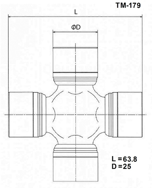 Крестовина карданного вала TOYO TM179