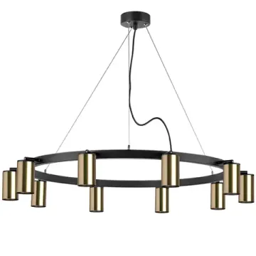 Люстра подвесная 10*GU10 LR0214110103 черный/медь Rullo Lightstar