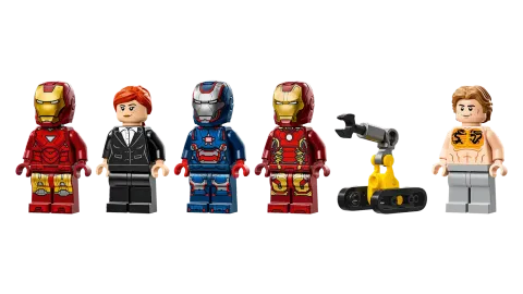 Конструктор LEGO Marvel 76315 Лаборатория Железного человека: Зал доспехов