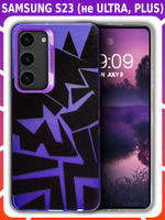 Дизайнерский чехол из пластика для SAMSUNG GALAXY S23 (не ULTRA / PLUS / FE!) с усиленной защитой камеры и глянцем