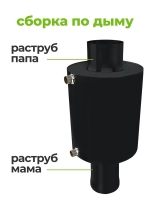 Бак теплообменник для бани 10 л, d115, AISI 439 1,0 мм