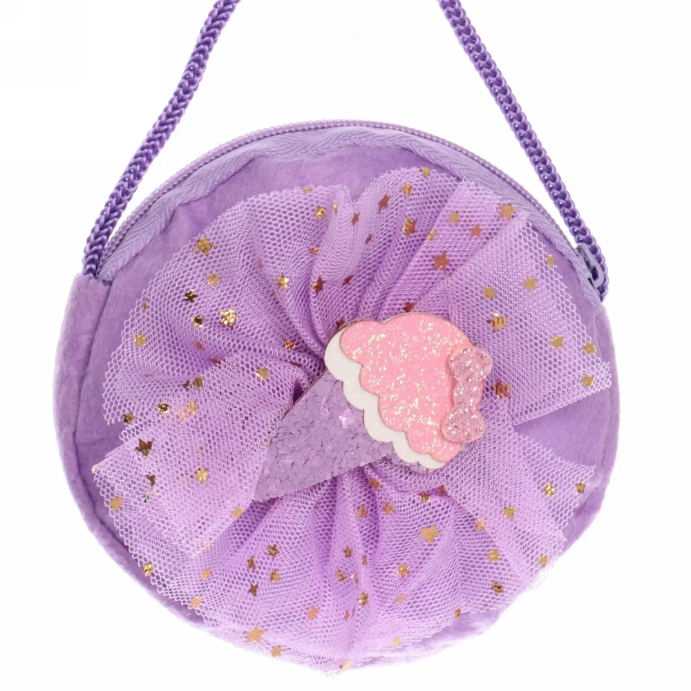 Сумочка детская «Little Fairy - Мороженое», цвет розовый, малиновый, сиреневый, 9см