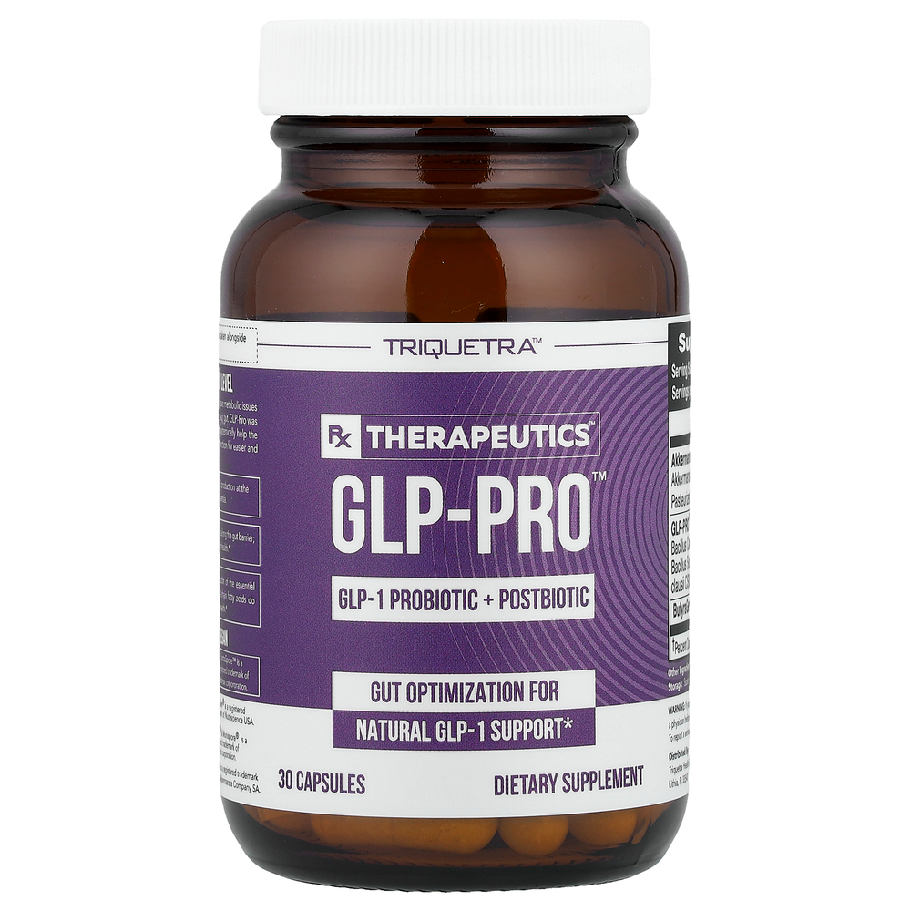 Triquetra Health, PX Therapeutics™, GLP-Pro™ GLP-1, пробиотики и постбиотики, 30 капсул