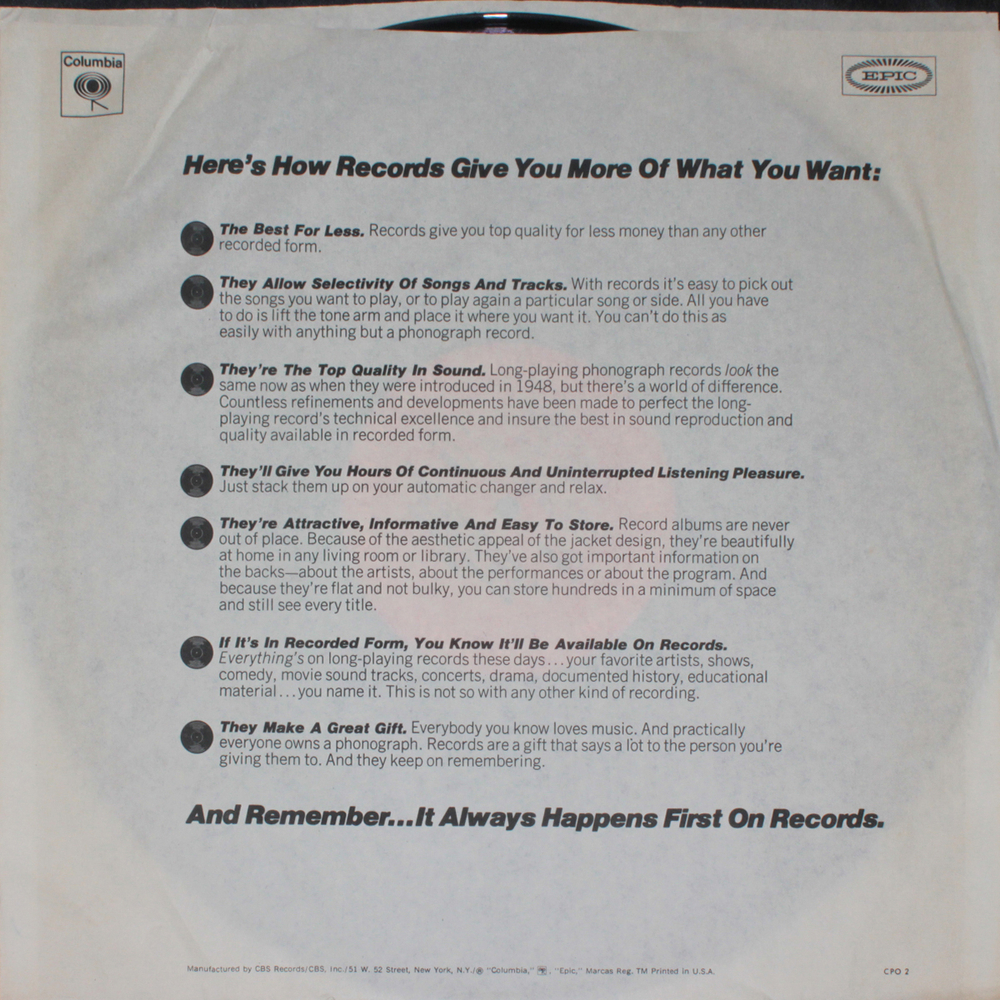 1st National Nothing / If You Sit Real Still And Hold My Hand, You Will Hear Absolutely Nothing (LP)