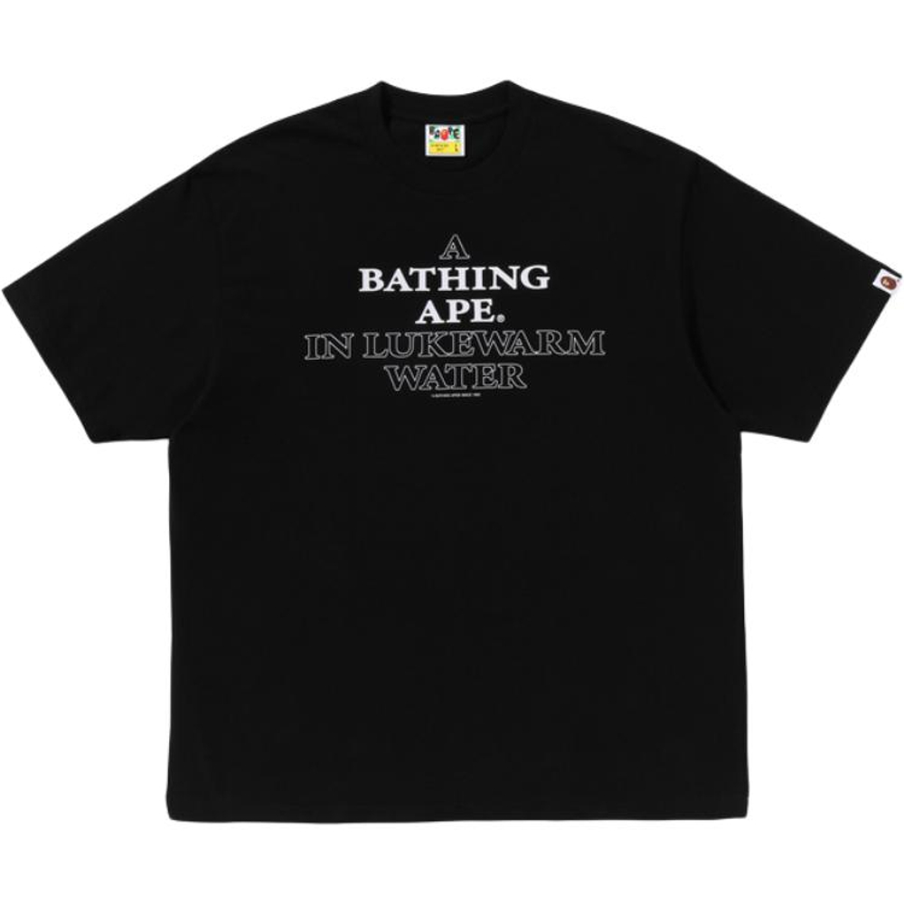 A Bathing Ape Bathing Ape Ss26 Футболка Cotton Regular Sleeve 0zxtem330101q черный