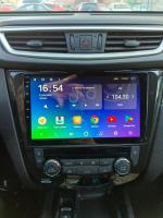 Магнитола для Nissan X-Trail T32, Qashqai J11 2014-2022 (климат, рамка большая) - Vaycar VA51-0665-2K на Android 13, Быстрая, 2K QLED, CarPlay, 4G SIM-слот