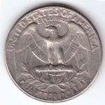 1/4 доллара 1972 (D). США. Медно-никель VF