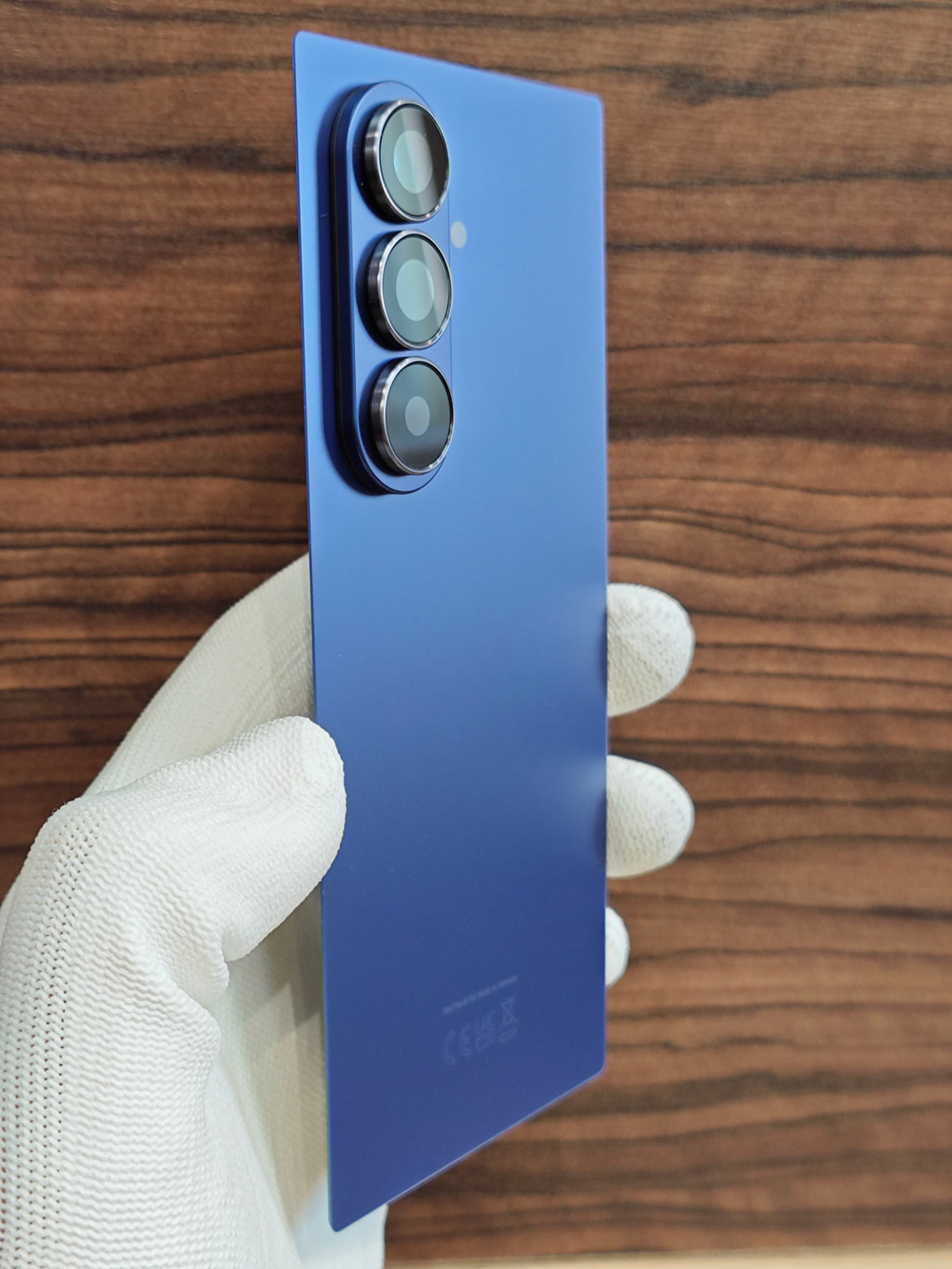 Задняя крышка ПРЕМИУМ для Samsung Z Fold 7 F966B ( заднее стекло ) Цвет: Синий / Blue Shadow