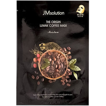 Тонизирующая тканевая маска с кофеином и копи-лувак JMsolution The Origin Luwak Coffee Mask 30 мл