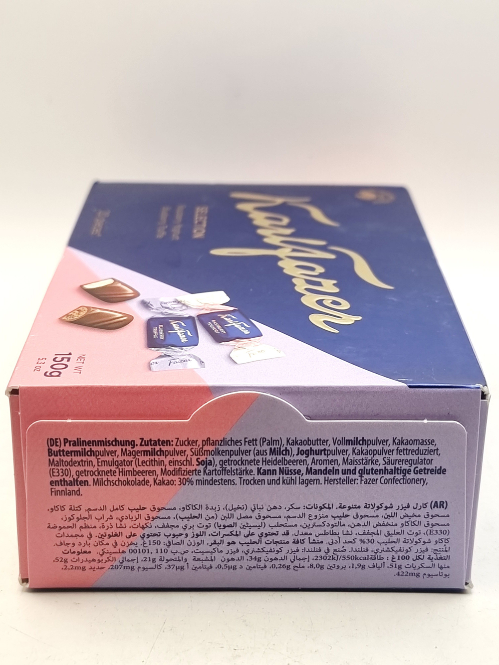 Fazer Конфеты шоколадные Selection ассорти (малиновый йогурт и черничный трюфель) 150 г (Из Финляндии)