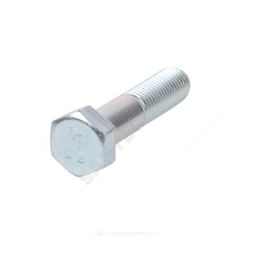Болт стальной оц М16х70 к.п. 5.8 шестигранный вес DIN 931 (ГОСТ 7798-70)
