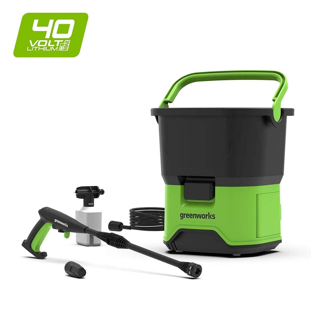 Мойка Greenworks аккумуляторная GDC40 40V 70бар 20л 300л.мин 650Вт 7,9кг