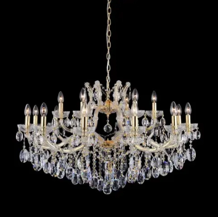 Люстра Crystal Lux HOLLYWOOD SP12+6 GOLD 2011/318