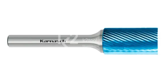 Борфреза твердосплавная Karnasch форма A, 1,5х6х3х38 мм, насечка HP-5, покрытие Blue-Tec, арт. 11.5003-015