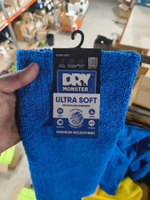 DRY MONSTER ULTRA SOFT UNIVERSAL Микрофибра короткий и длинный ворс.Цвет СИНИЙ.Размер 40х40см.520грм