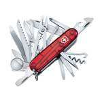 Нож Victorinox SwissСhamp, 91мм, прозрачный красный, 1.6795.T