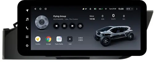 Магнитола для KIA Rio 4, Rio X 2020-2022, Solaris KRS/KRX (штатная КЗВ, рамка глянец) - Teyes LUX ONE ROUND монитор 12.3" 2K QLED на Android 10, Быстрая, CarPlay, 4G SIM-слот